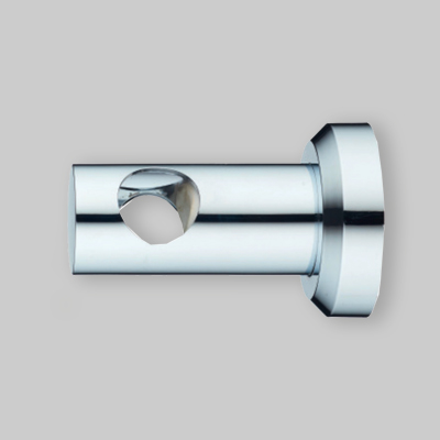 COPPIA DI SUPPORTI PER COLONNA DOCCIA ROUND Cromo - Ø 22 mm