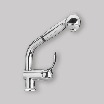 MISCELATORE LAVELLO ARCANA CON DOCCIA ESTRAIBILE bronzo