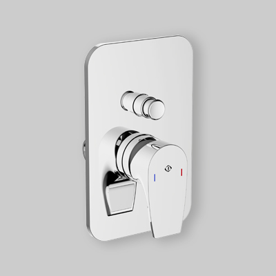 MISCELATORE DOCCIA INCASSO CON DEVIATORE BING Completo - Cromo