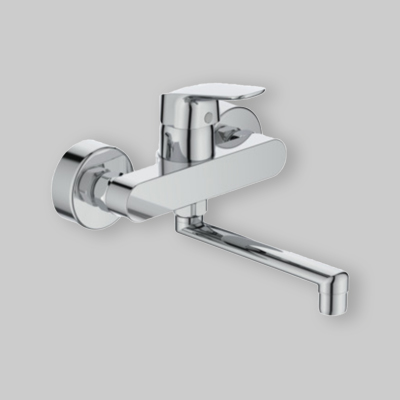 MISCELATORE LAVELLO A PARETE "CERAFLEX" Cromo