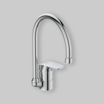 MISCELATORE LAVELLO CON BOCCA ALTA "CERAFLEX" Cromo