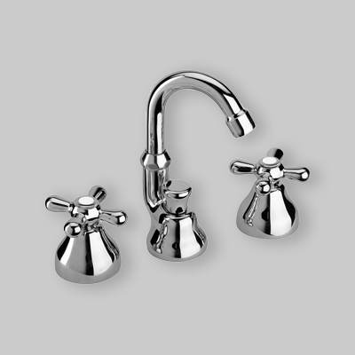 BATTERIA BIDET BOCCA ALTA 'LIBERTY' Cromo
