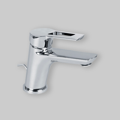 MISCELATORE LAVABO 'SERIE 4' CON LEVA APERTA Scarico autom. 1"1/4
