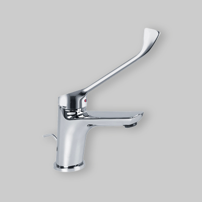 MISCELATORE LAVABO LEVA CLINICA 'SERIE 4' Scarico autom. 1"1/4