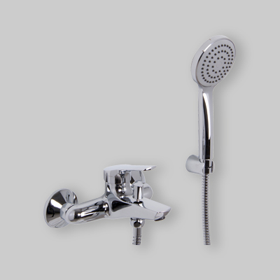 MISCELATORE VASCA 'SERIE 4' LEVA CHIUSA Cromo