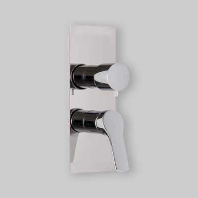 MISCELATORE DOCCIA INCASSO CON DEVIATORE 2-3 USCITE Cromo