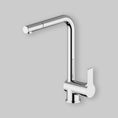 MISCELATORE LAVELLO GOODLIFE CON DOCCETTA ESTRAIBILE Cromo