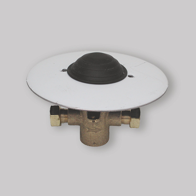 RUBINETTO INCASSO A PEDALE PAVIMENTO Piastra mm 120