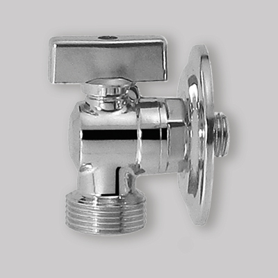 RUBINETTO LAVATRICE A SFERA 1/2" x 3/4" con rosone