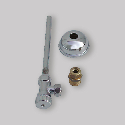 RUBINETTO PER CASSETTA WC UNA PROLUNGA 1/2"x3/8" cm 10