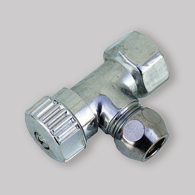 RUBINETTO A SQUADRA PER CASSETTA WC ATTACCO FEMMINA 3/8" x 3/8"- 10