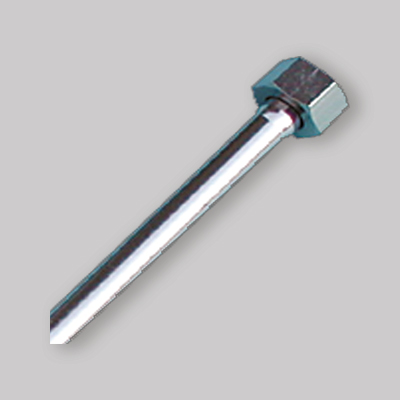TUBETTO DI RAME CROMO 1/2" F 12 MM CON CALOTTA cm 40