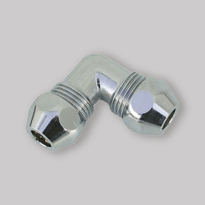 RACCORDO CURVO DOPPIO CROMATO 10 x 10