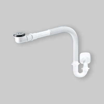 SIFONE SALVA SPAZIO PER LAVABO DISABILE Scarico Ø 40