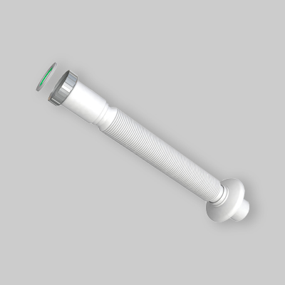 TUBO FLESSIBILE ED ESTENSIBILE ATTACCO CON GHIERA IN LEGA LEGGERA E ROSONE 1"1/4 x 40 mm