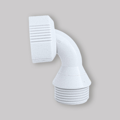 RACCORDO CURVO IN NYLON GIREVOLE  CARICO LAVATRICE/LAVASTOVIGLIE 3/4" M x 3/4" F