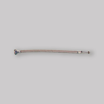 FLESSIBILE ACCIAIO INOX PER MONOCOMANDO LUNGO F 1/2" x M 12 cm 35