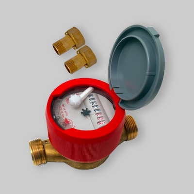 CONTATORE A SECCO 8 RULLI PER ACQUA CALDA USC-8/15 1/2"