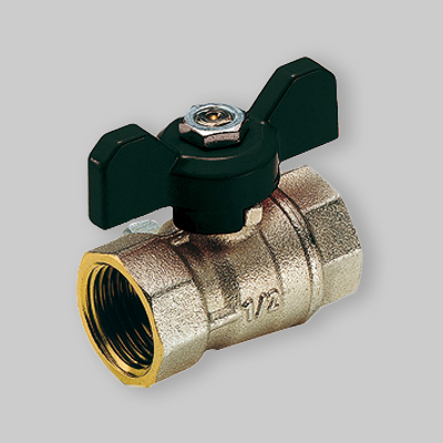 VALVOLA A SFERA PASSAGGIO STANDARD F-F A FARFALLA TIEMME 1" PN 25