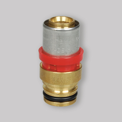 RACCORDO DRITTO DOPPIO PER TUBO MULTISTRATO/ATTACCO FASTEC TM 26 x 2