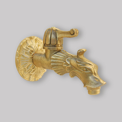 RUBINETTO ARTISTICO CON ATTACCO PORTAGOMMA 1/2" a sfera