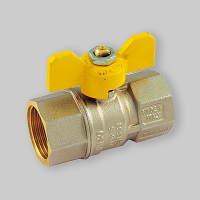 VALVOLA A SFERA GAS F/F FARFALLA ALLUMINIO TIEMME 1" MOP5 DN 20