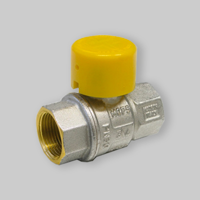 VALVOLA A SFERA GAS F/F CON CAPPUCCIO PIOMBABILE TIEMME 1/2" MOP5