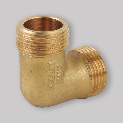 GOMITO MASCHIO/MASCHIO OTTONE GIALLO 3/4"