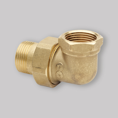RACCORDO CURVO 3 PEZZI OTTONE GIALLO 1"1/4