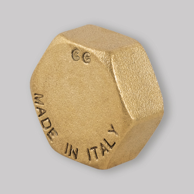 TAPPO FEMMINA OTTONE GIALLO 3/8"