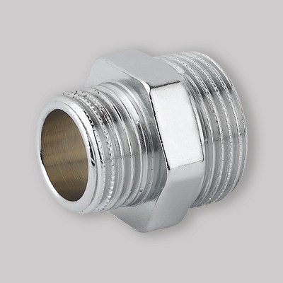 NIPLES RIDOTTO M/M OTTONE CROMATO 3/4" x 1/2"