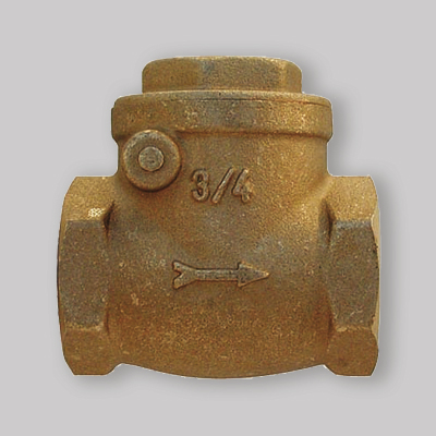 VALVOLA A CLAPET F/F OTTONE SEDE GOMMA 1"