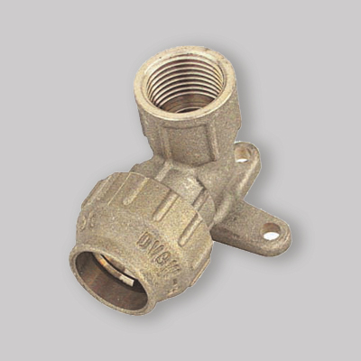 GOMITO FEMMINA CON FLANGIA PER TUBO POLIETILENE PN 25   25 x 3/4"