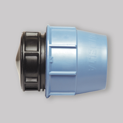 RACCORDO DI FINE LINEA PER POLIETILENE UNIDELTA 75