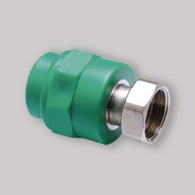RACCORDO DIRITTO FILETTATO CON CODOLO IN PPR VERDE PN 25 1" x Ø 32