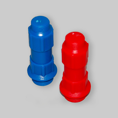 TAPPO PROVA IMPIANTI DOPPIO 3/4" - 1/2" Blu