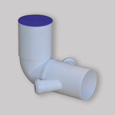CURVA WC PROLUNGATA CON GUARNIZIONE E TAPPO DI PROTEZIONE AD INNESTO 110x40 - 40