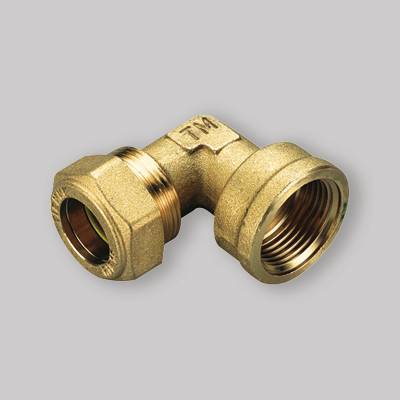 RACCORDO CURVO FEMMINA CON O-RING GIALLO TIEMME 18 x 1/2"