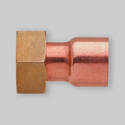 MEZZO BOCCHETTONE FILETTATO FF A SALDARE 12x3/8"