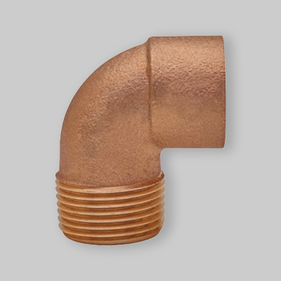 GOMITO BRONZO FILETTATO MASCHIO SALD. FEMMINA 18 x 1/2"