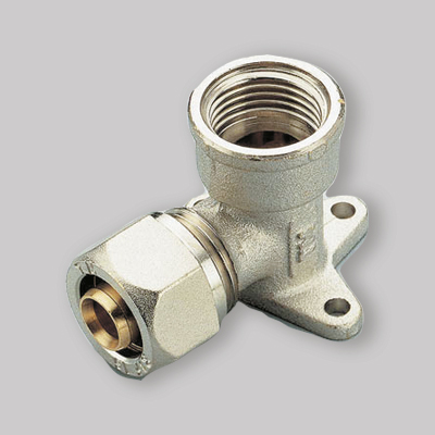 GOMITO F CON FLANGIA A COMPRESSIONE PER MULTISTRATO TM 16x1/2"