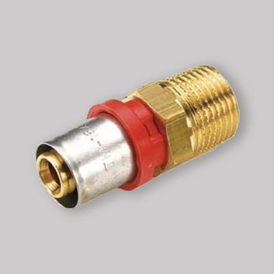 RACCORDO DIRITTO MASCHIO A PRESSARE TIEMME 16x1/2"