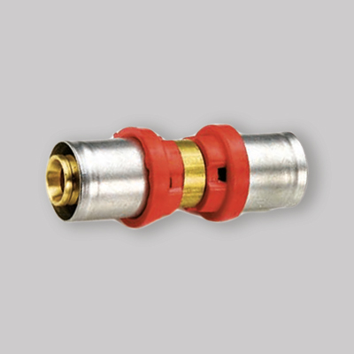 RACCORDO DIRITTO DOPPIO RIDOTTO A PRESSARE TIEMME 20 X 16