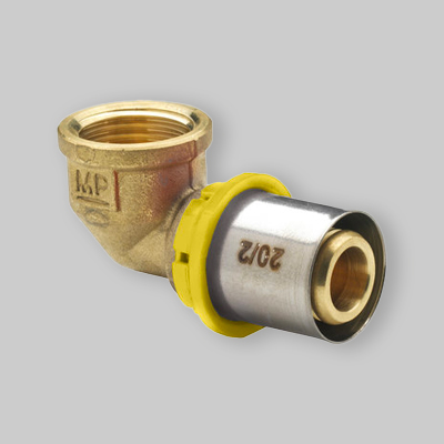 GOMITO A PRESSARE CURVO F A GAS IVAR 26x3/4" F