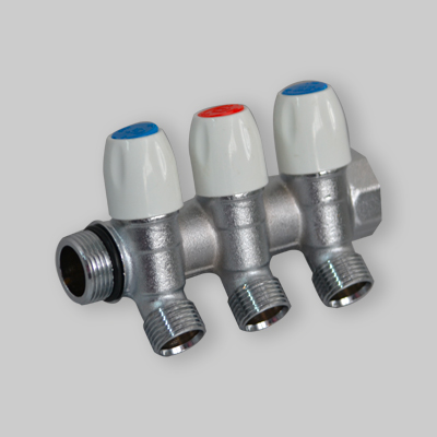 COLLETTORE LINEARE CON RUBINETTI M 3/4" 2 vie 1/2"x16