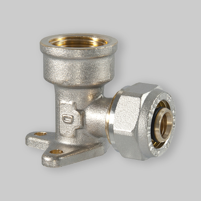 RACCORDO CURVO CON FLANGIA A COMPRESSIONE PER MULTISTRATO TDM 20x3/4"