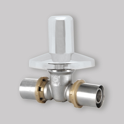 VALVOLA INCASSO CON CAPPUCCIO A PRESSARE PER MULTISTRATO ICMA 16x16
