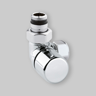 VALVOLA D'ARREDO AD ANGOLO SX TERMOSTATIZZABILE CROMO ARTECLIMA 1/2" x 24-19