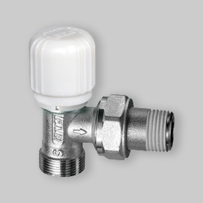 VALVOLA TERMOSTATICA A SQUADRO RAME - MULTISTRATO FAR 1/2" x 24 - 19
