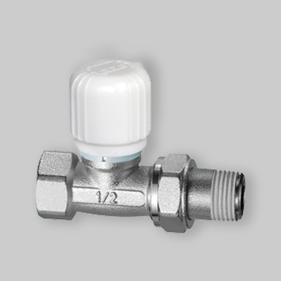 VALVOLA TERMOSTATICA DIRITTA ATTACCO FERRO FAR 3/8" - 3/8" Ferro